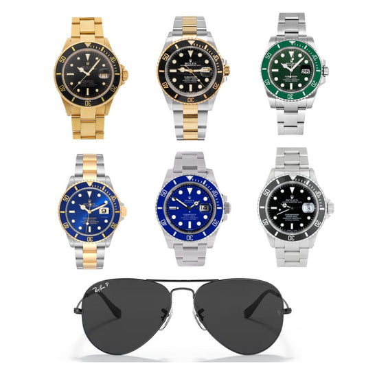 Reloj Rolex Submariner + Gafas rayban